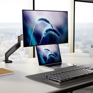 Monitor Mount - Single Monitor Desk Mount with Gas Spring Arm - Mount-It! - MI-1881BLK Monitor Mount - Single Monitor Desk Mount with Gas Spring Arm - Mount-It! - MI-1881BLK