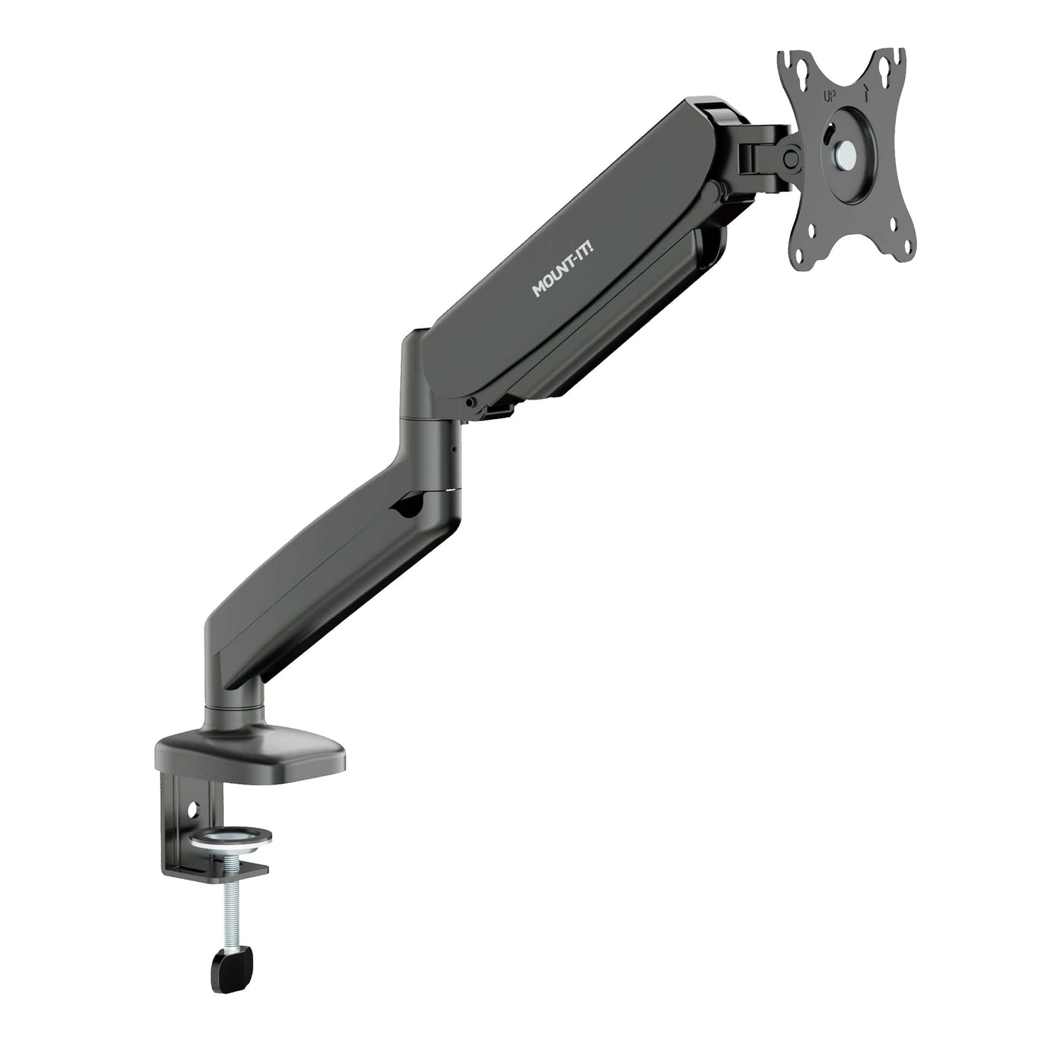 Monitor Mount - Single Monitor Desk Mount with Gas Spring Arm - Mount-It! - MI-1881BLK