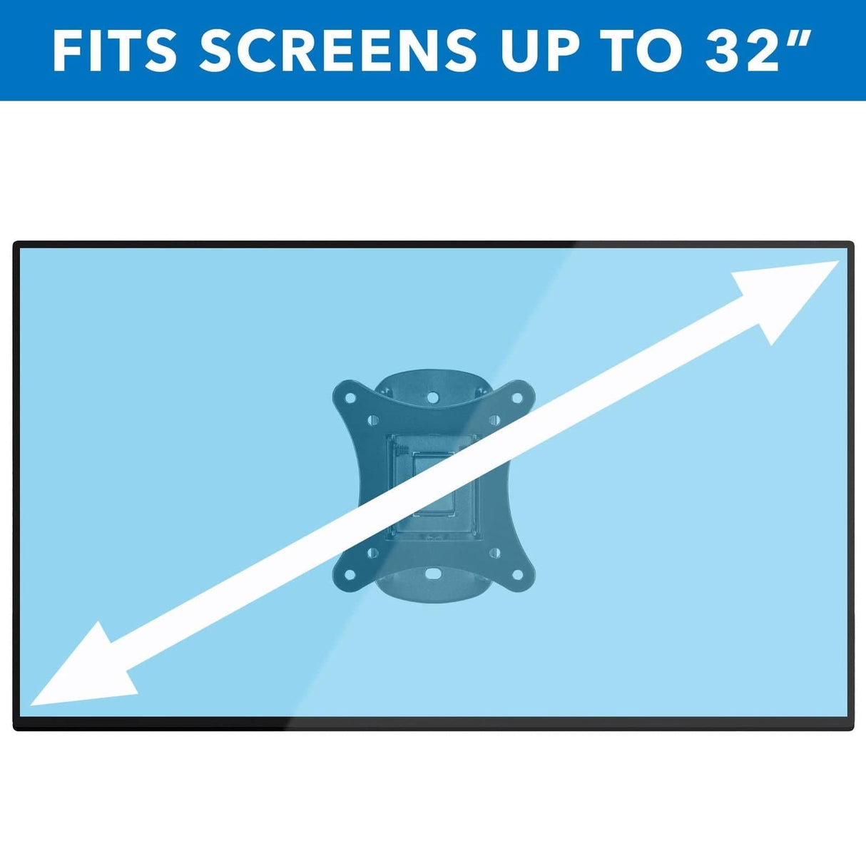 Single Stud Tilt and Swivel TV Wall Mount TV Mount - Single Stud Tilt and Swivel TV Wall Mount - Mount-It! - MI-2829