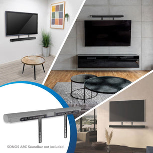 Speaker Mount - Sonos Arc Sound Bar TV Mounting Bracket - Mount-It! - MI-SB52 Speaker Mount - Sonos Arc Sound Bar TV Mounting Bracket - Mount-It! - MI-SB52