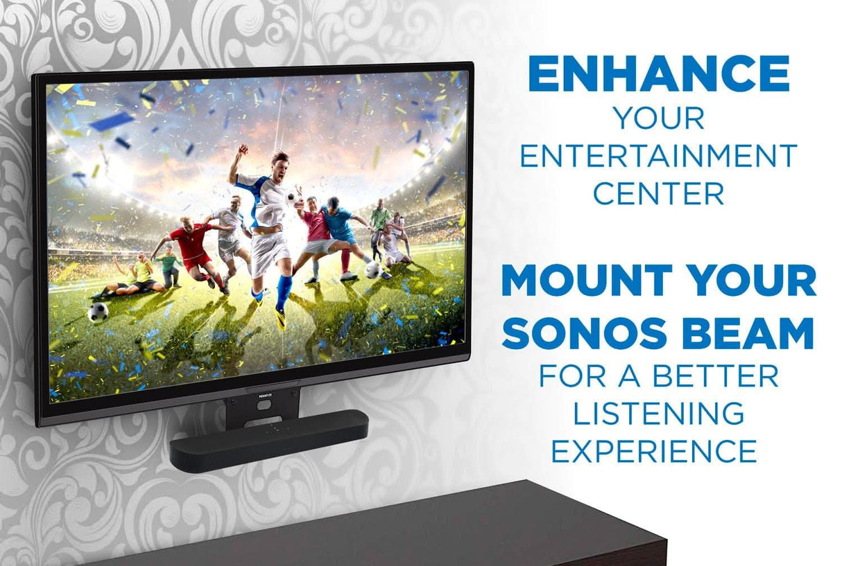 Speaker Mount - Sound Bar TV Mounting Shelf for Sonos Beam - Mount-It! - MI-SB44
