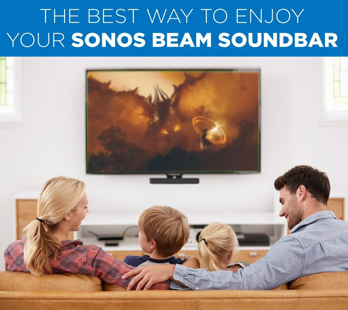 Speaker Mount - Sound Bar TV Mounting Shelf for Sonos Beam - Mount-It! - MI-SB44