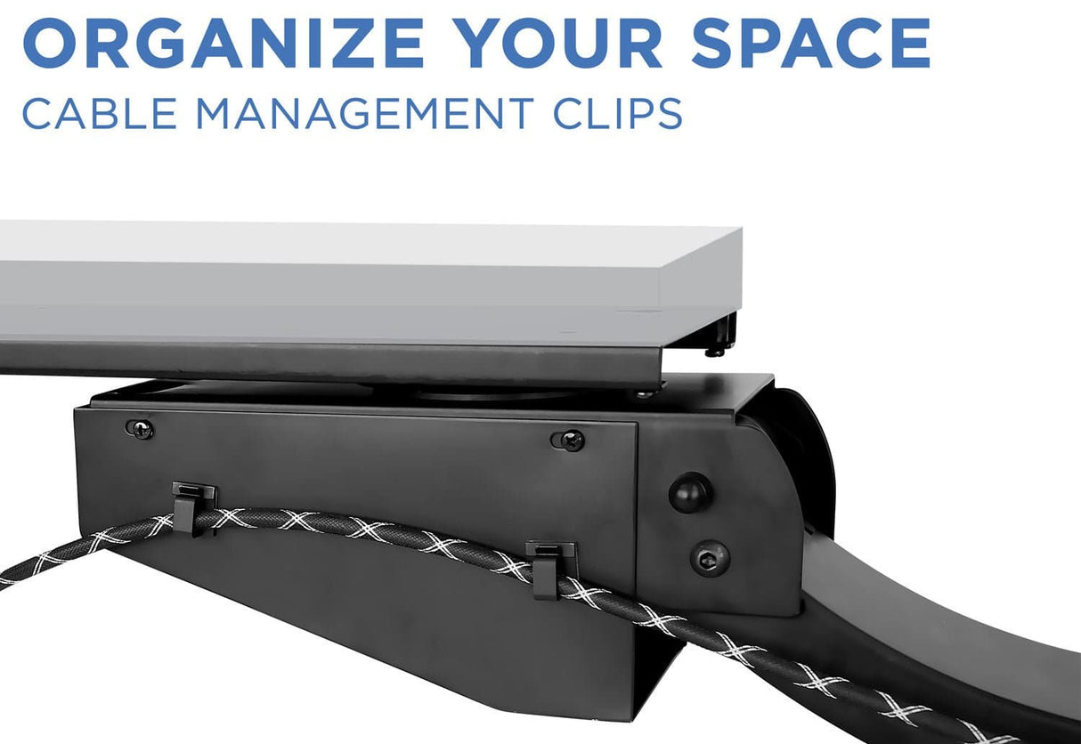 Standing Keyboard and Mouse Platform With Ergonomic Wrist Rest Pad Keyboard Trays/Mounts - Standing Keyboard and Mouse Platform With Ergonomic Wrist Rest Pad - Mount-It! - MI-7139