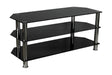 Three Tempered Glass Shelf TV Stand TV Stand - Three Tempered Glass Shelf TV Stand - Mount-It! - MI-880
