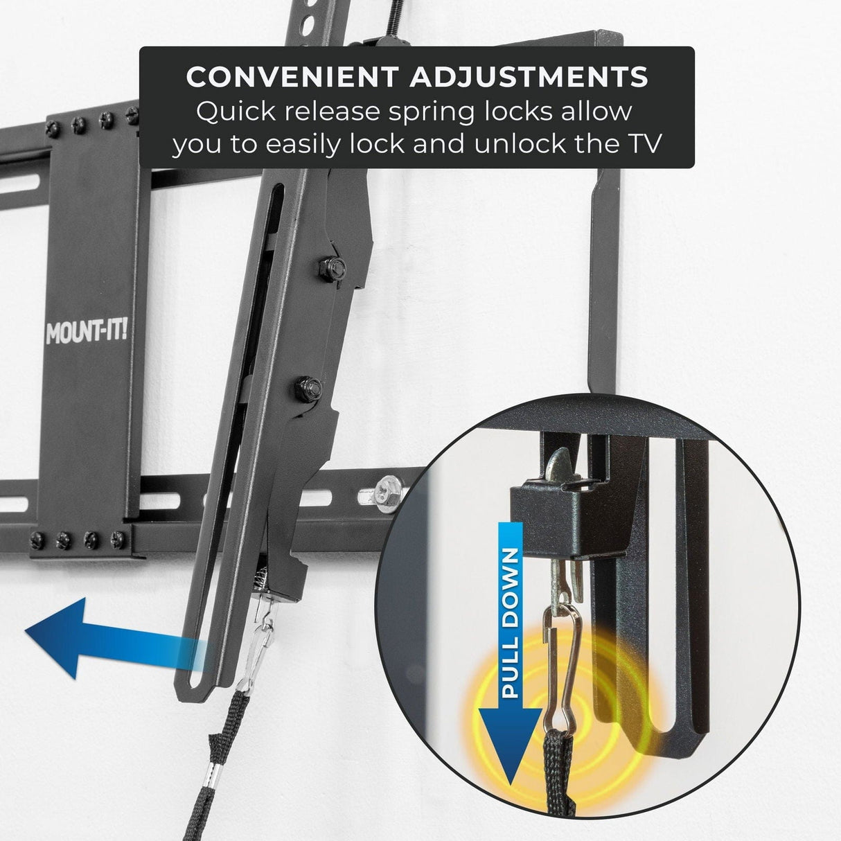 Tilting TV Wall Mount - Fits 42" - 80" TVs TV Mount - Tilting TV Wall Mount - Fits 42" - 80" TVs - Mount-It! - MI-311