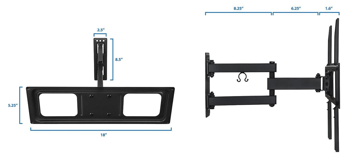 TV Wall Mount with Full Motion Articulating Arm TV Mount - TV Wall Mount with Full Motion Articulating Arm - Mount-It! - MI-3991B
