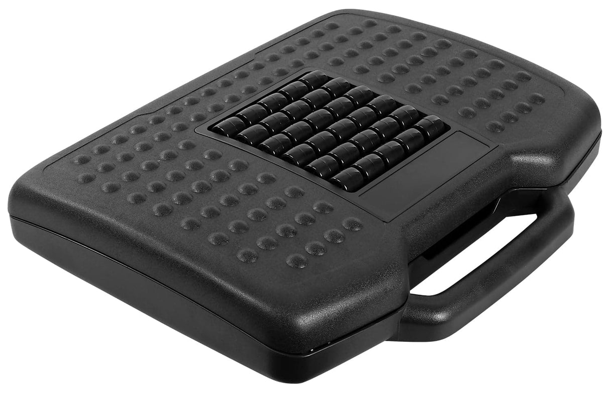 Under Desk Footrest, Adjustable Height/Angle and Massaging Rollers Footrests - Under Desk Footrest, Adjustable Height/Angle and Massaging Rollers - Mount-It! - MI-7808