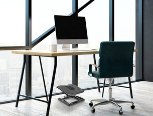 Footrests - Under Desk Footrest, Adjustable Height/Angle and Massaging Rollers - Mount-It! - MI-7808 Footrests - Under Desk Footrest, Adjustable Height/Angle and Massaging Rollers - Mount-It! - MI-7808