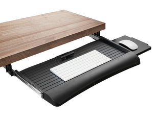 Keyboard Trays/Mounts - Under Desk Keyboard Drawer with Mouse Platform - Mount-It! - MI-7136 Keyboard Trays/Mounts - Under Desk Keyboard Drawer with Mouse Platform - Mount-It! - MI-7136