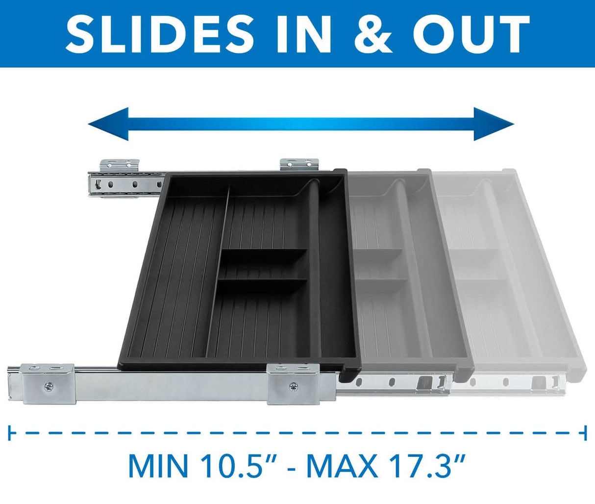 Desk Accessories - Under Desk Slide Out Pencil Drawer - Mount-It! - MI-7144