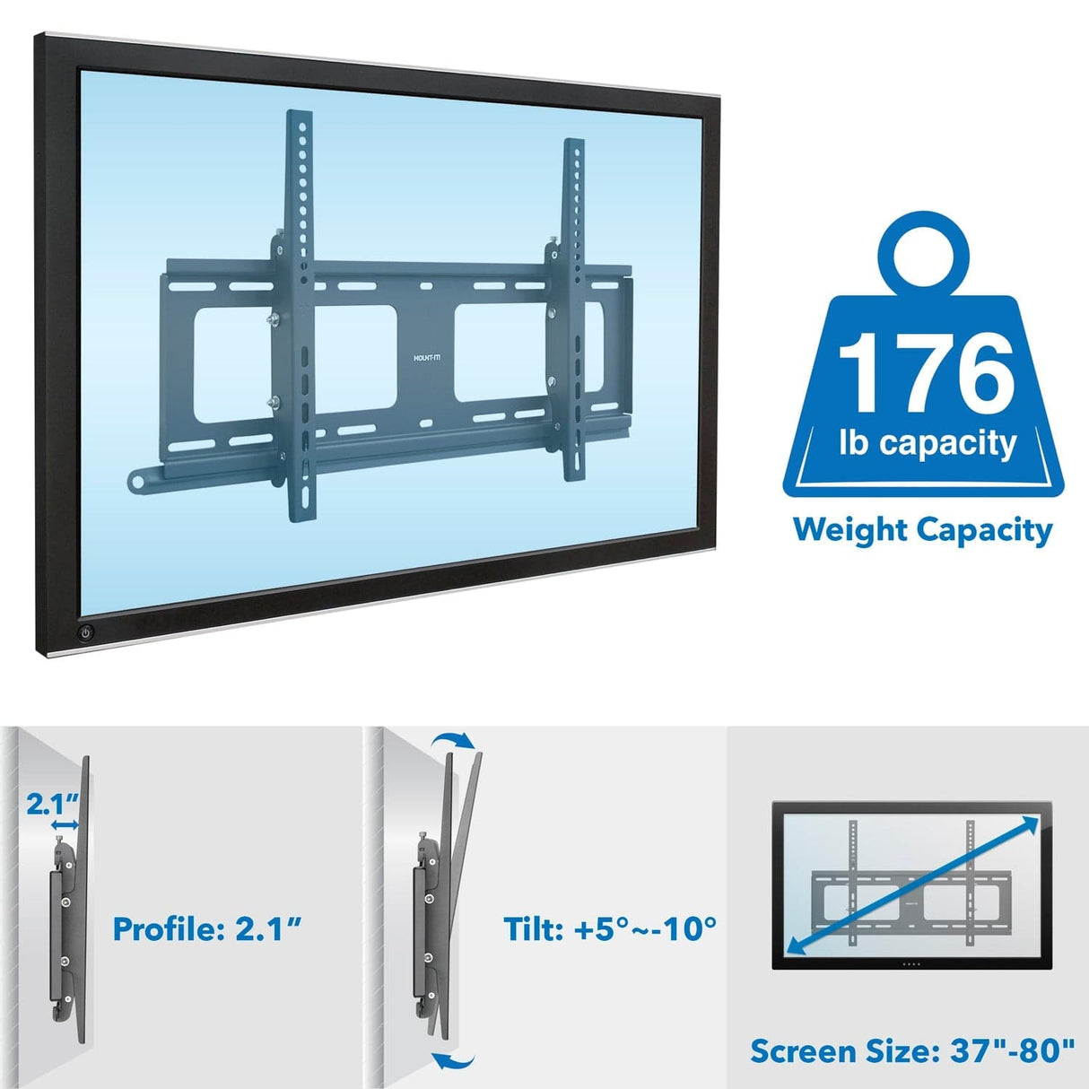 Weatherproof Outdoor TV Wall Mount TV Mount - Weatherproof Outdoor TV Wall Mount - Mount-It! - MI-383
