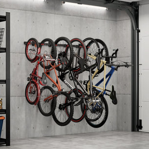 Bicycle Mount - WheelsUp Series Bike Wall Mount for 6 Bikes - Mount-It! - MI-9025 Bicycle Mount - WheelsUp Series Bike Wall Mount for 6 Bikes - Mount-It! - MI-9025