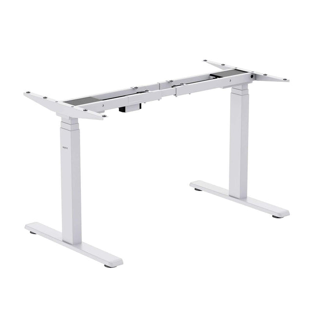 White Desk Frame - Dual-Motor, 3-Stage Electric Standing Desk Frame - Mount-It! - MI-8030W