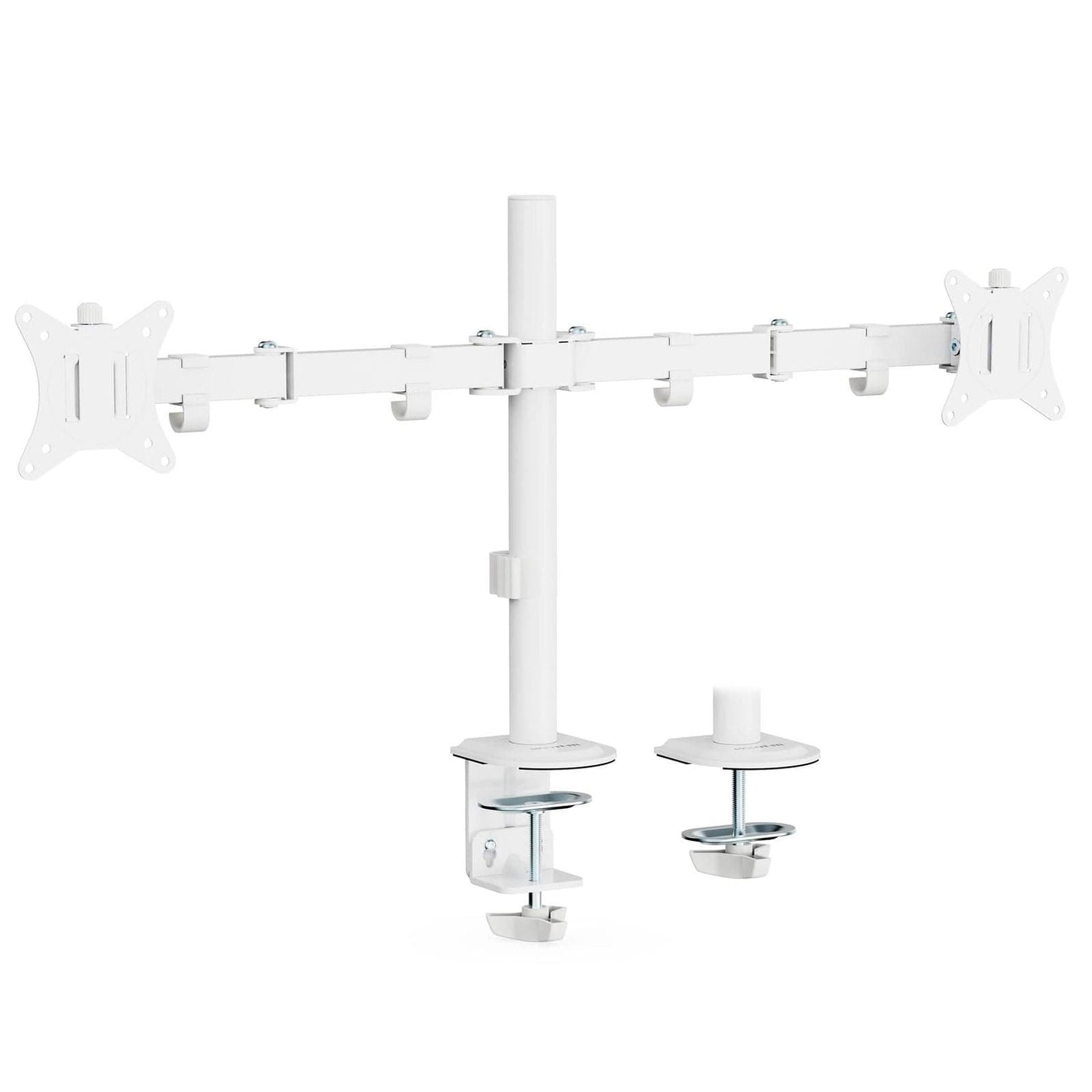 White Monitor Mount - Full Motion Dual Monitor Desk Mount - Mount-It! - MI-4752WHT