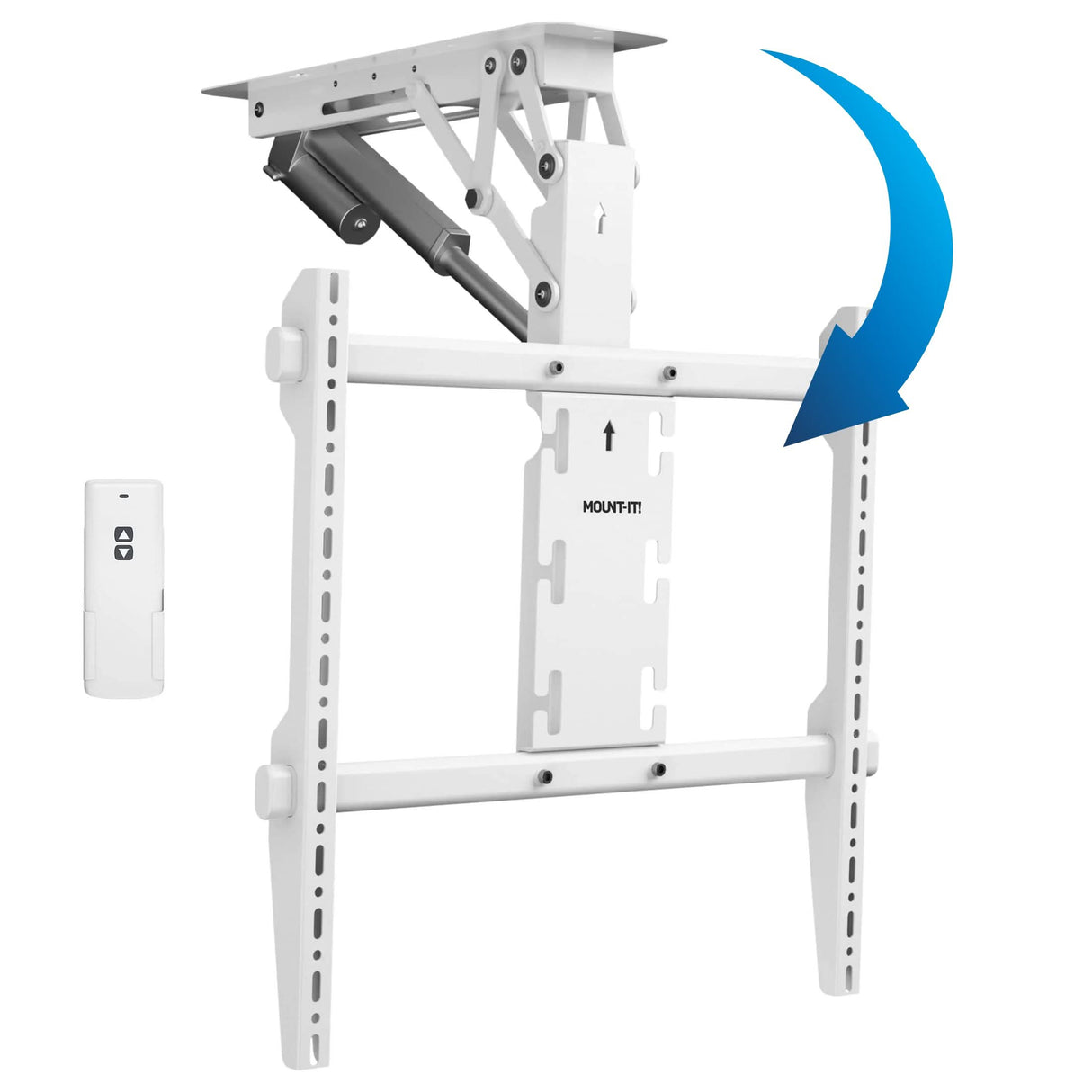 White TV Mount - Motorized Ceiling TV Mount - Mount-It! - MI-4226WHT
