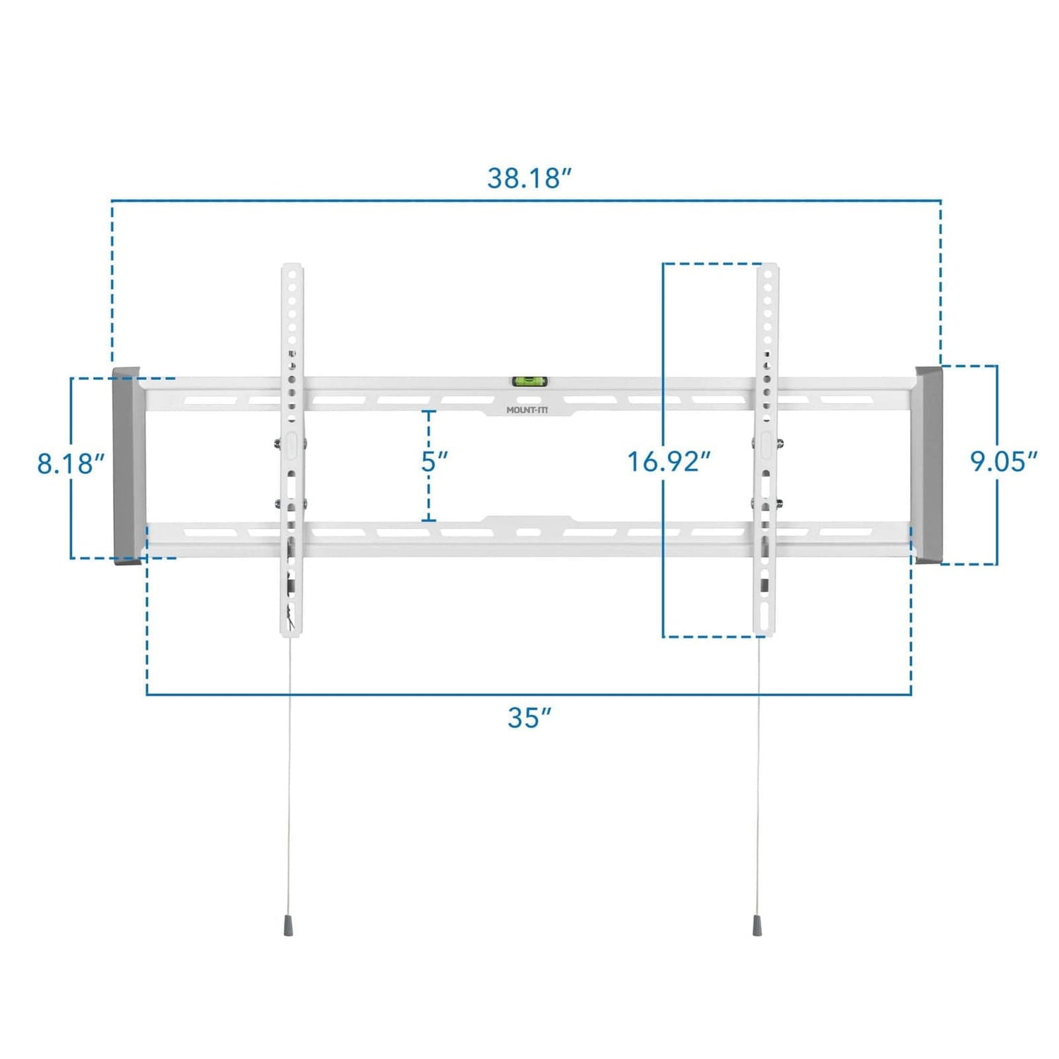 White TV Mount - Ultra-Slim & Heavy-Duty TV Wall Mount - Mount-It! - MI-307