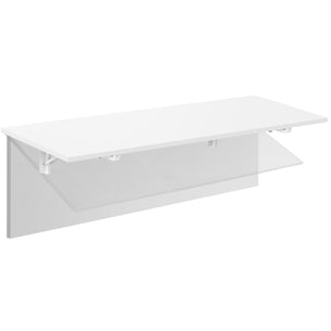 White Wall Mounted Desk - Wall Mounted Drop Leaf Table / Workbench - Mount-It! - MI-7993W White Wall Mounted Desk - Wall Mounted Drop Leaf Table / Workbench - Mount-It! - MI-7993W