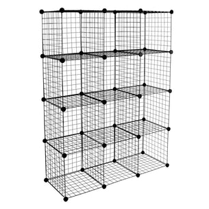 12 Cubes Storage Crate - Wire Cube Storage Organizer - Mount-It! - WI-4013 12 Cubes Storage Crate - Wire Cube Storage Organizer - Mount-It! - WI-4013