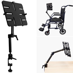 Black Tablet Mount - Universal Tablet Pole and Desk Mount - Mount-It! - MI-7510 Black Tablet Mount - Universal Tablet Pole and Desk Mount - Mount-It! - MI-7510