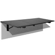 Wall Mounted Drop Leaf Table / Workbench Black Wall Mounted Desk - Wall Mounted Drop Leaf Table / Workbench - Mount-It! - MI-7993