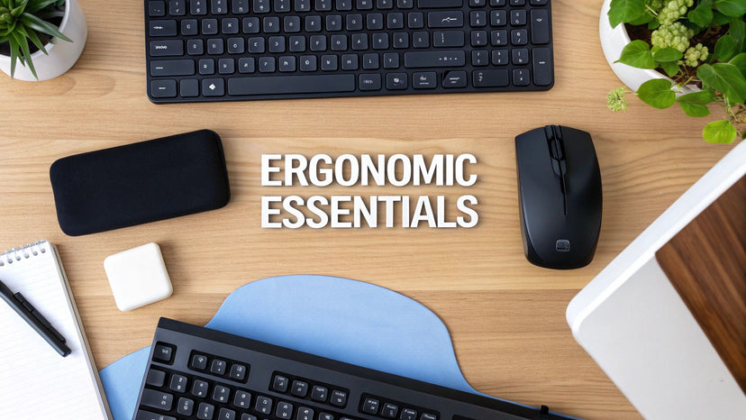 9 Essential Ergonomic Desk Accessories for 2025 - Mount-It!