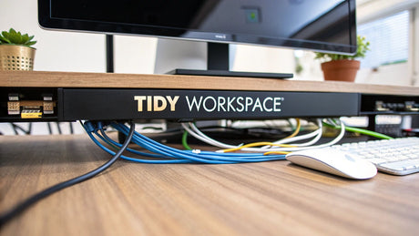 How to Organize Cables Under Desk for a Tidy Workspace