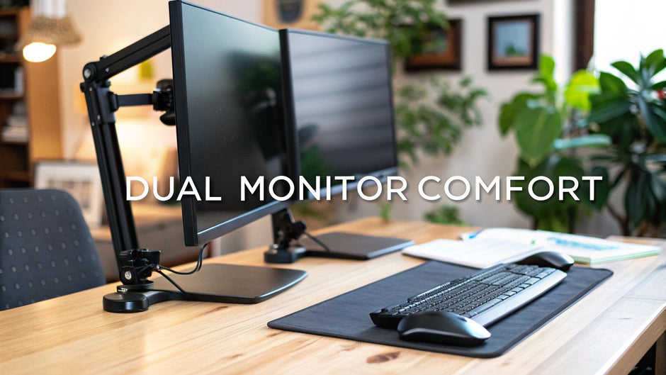 Master Dual Monitor Ergonomics for Comfort & Productivity