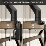 Heavy-Duty Monitor Mount with Gas Spring Arm