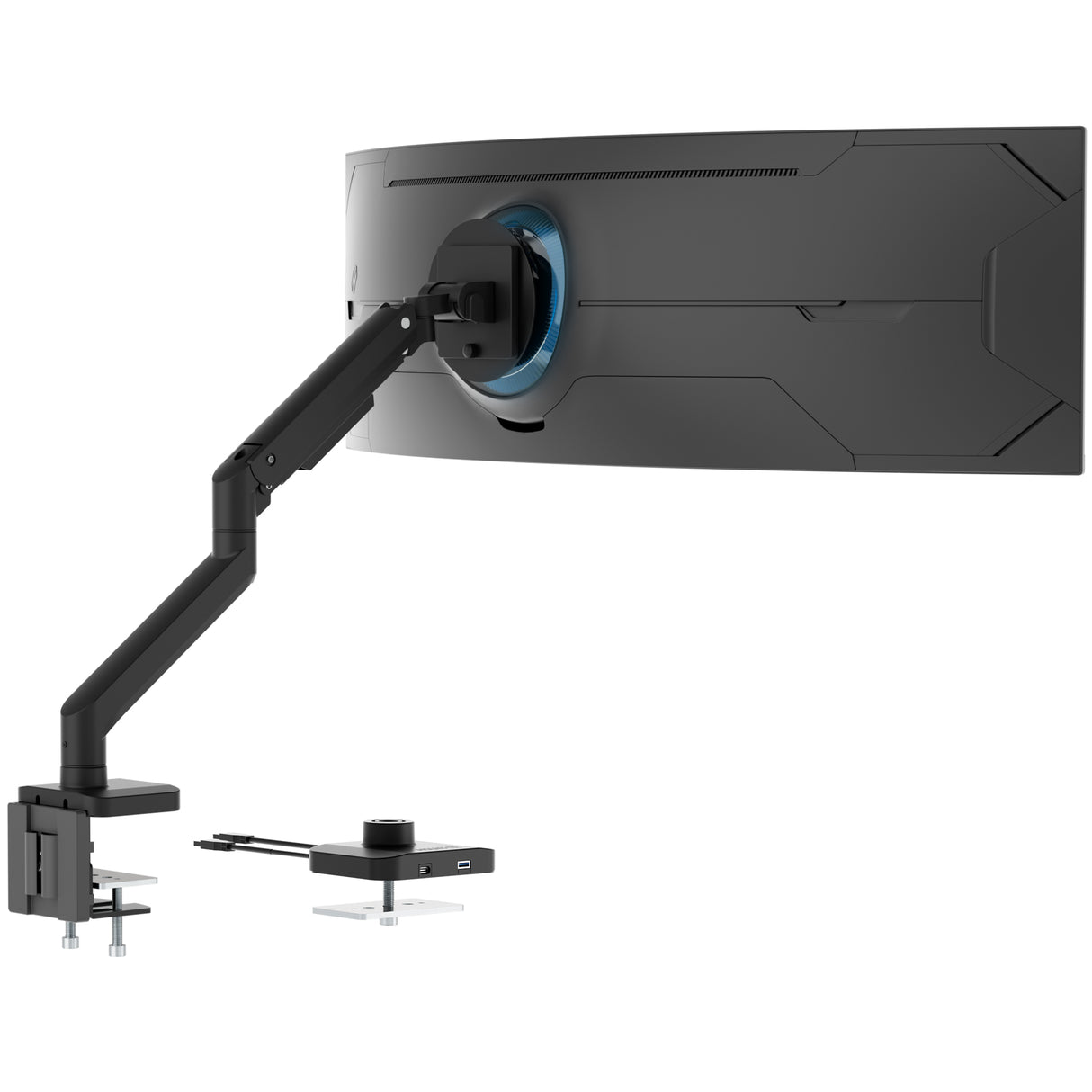 Heavy-Duty Monitor Mount with Gas Spring Arm