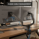 Heavy-Duty Dual Monitor Mount with Gas Spring Arms