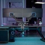 Heavy-Duty Dual Monitor Mount with Gas Spring Arms
