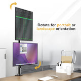 Vertical Stacking Dual Monitor Mount - Image 5 - Mount-It!