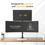 Vertical Stacking Dual Monitor Mount