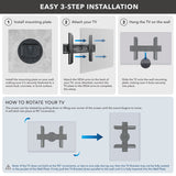TV Wall Mount With Full 360 Degree Rotation