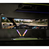 Dual Monitor Mount with RGB Lighting
