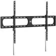 Black TV wall mount on a white background