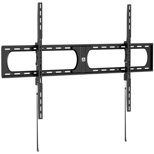 Black TV wall mount on a white background