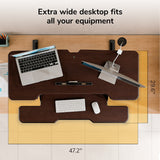 Large Standing Desk Converter with 47" Desktop