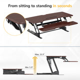 Large Standing Desk Converter with 47" Desktop