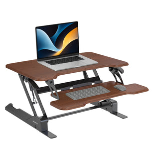 Compact Standing Desk Converter with 30" Desktop