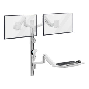 MedHub Dual Monitor Wall Workstation - Mount-It!
