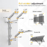 MedHub Dual Monitor Wall Workstation - Image 8 - Mount-It!