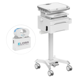 MedHub Mobile Workstation with Drawers, Powered - Mount-It!