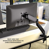 Single Monitor Desk Mount with Gas Spring Arm