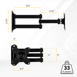 Full Motion Small TV Wall Mount - Image 7 - Mount-It!