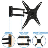 Full Motion Swivel Bracket TV Wall Mount