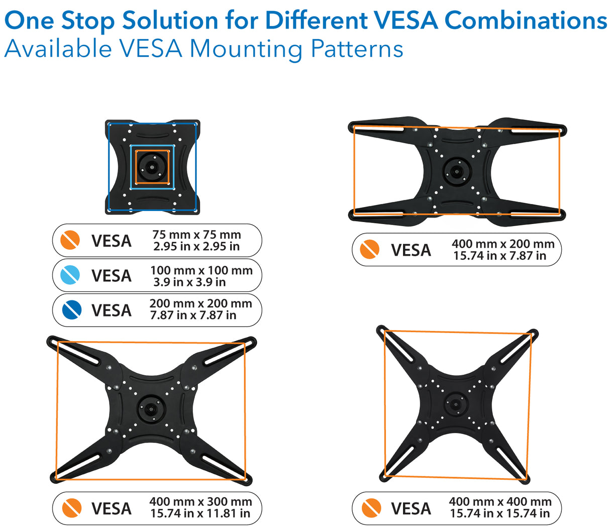 Full Motion Swivel Bracket TV Wall Mount