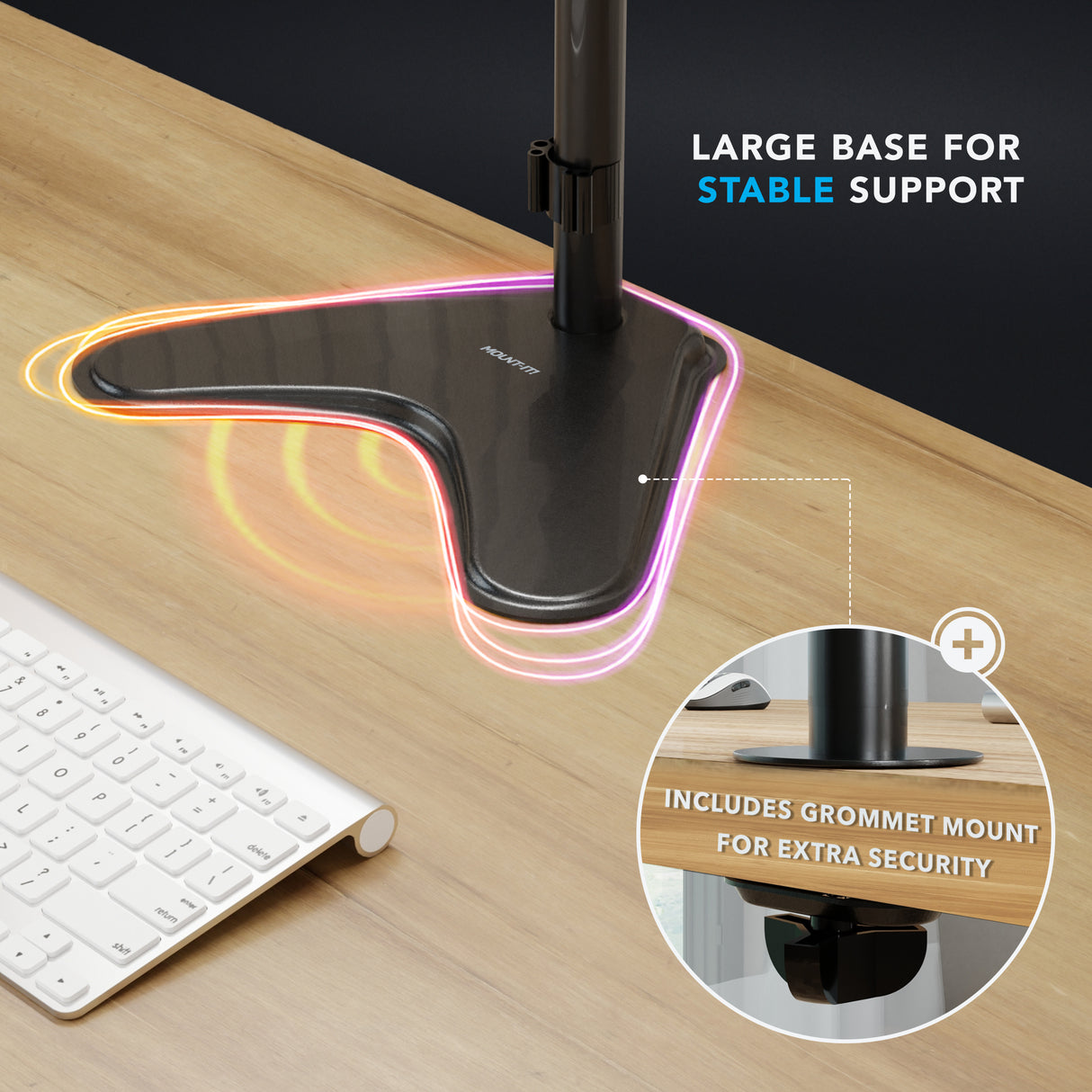 Full-Motion Dual Monitor Stand