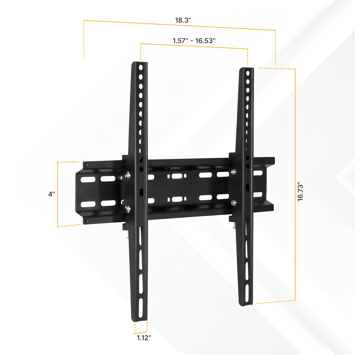 Low Profile TV Wall Mount Tilt Bracket for Flat Screens