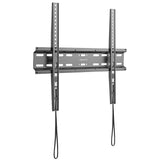 Low Profile Slim TV Wall Mount Fixed TV Bracket by Mount-It!, designed for 32- to 55-inch flat-panel TVs, features a slim, fixed design made of high-strength steel for durability and stability, supports VESA patterns up to 400×400 mm, includes anti-lift spring locks for security, and mounts TV just 1.1 inches from the wall for a sleek, space-saving installation in living rooms, bedrooms, or offices.
